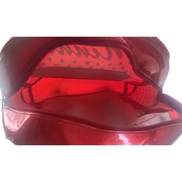 Disney Parks Minnie Mouse Red & White Polka Dot Glossy Girls Backpack - Picture 6 of 9